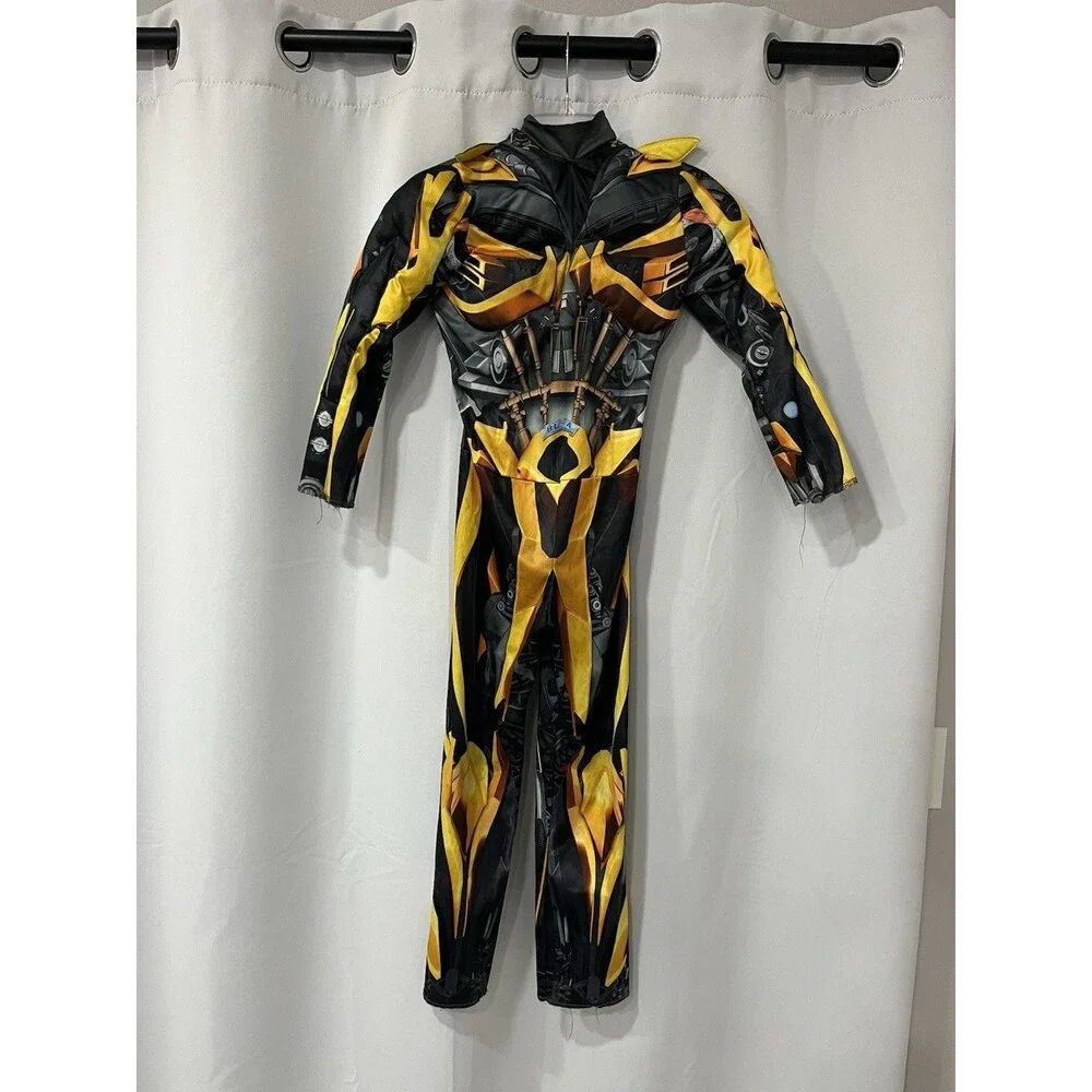 Bumblebee Muscle Chest Costume Size S 4-6 Jumpsuit Only No Mask Kids Disguise